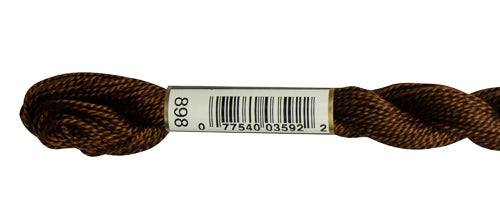 DMC Pearl Cotton Skeins Size 5 / 898 V DK Coffee Brown