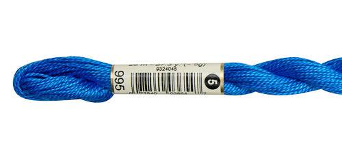 DMC Pearl Cotton Skeins Size 5 / 995 DK Electric Blue