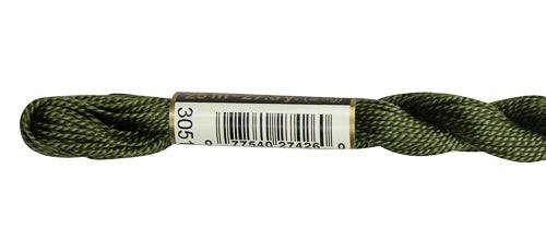 DMC Pearl Cotton Skeins Size 5 / 3051 DK Green Gray