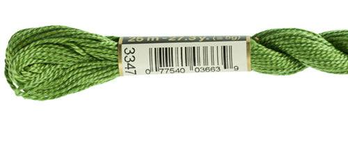 DMC Pearl Cotton Skeins Size 5 / 3347 MD Yellow Green