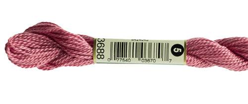 DMC Pearl Cotton Skeins Size 5 / 3688 MD Mauve