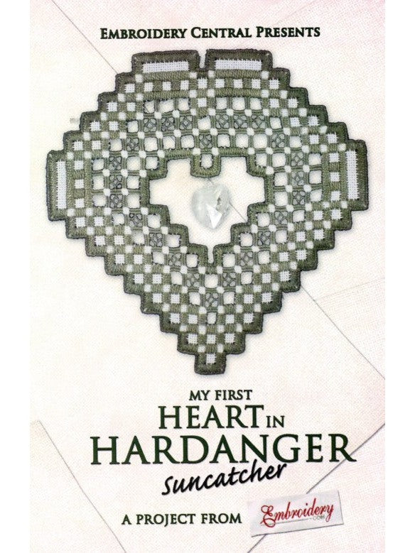 My First Heart in Hardanger Suncatcher Pattern