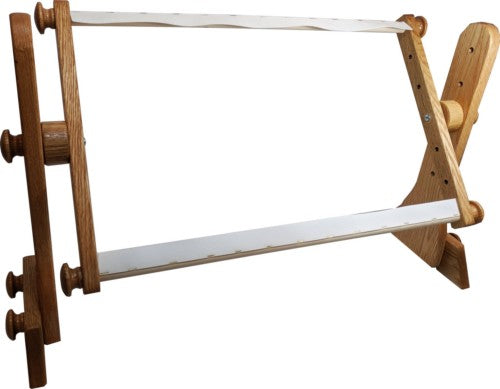 Tomorrows Treasures E-Z Stitch Adjustable Oak Lap & Tabletop Frame - Webbing Version