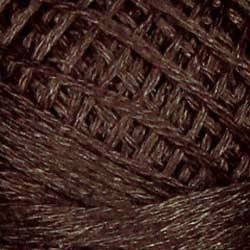 Valdani Solid 3 Strand Ball Cotton Floss - 30yd / 1644 Red Brown Med Dark