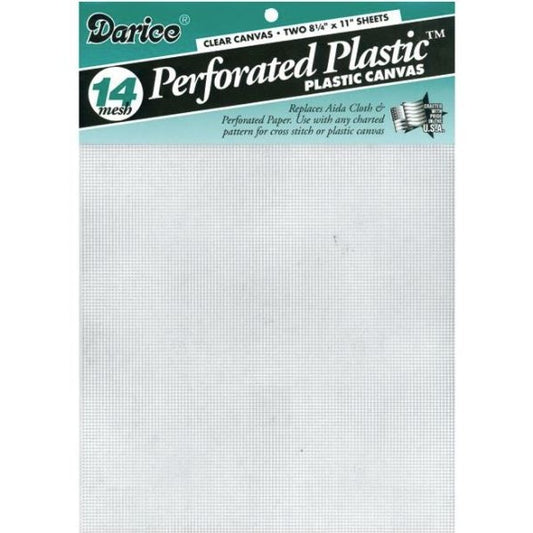 14ct Perforated Plastic Canvas 14 Count 8.5" x 11" - 2 sheets/pkg