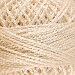 Valdani Solid Pearl Cotton Ball Size 5 - 46yd / 5 Light Ecru