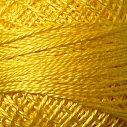 Valdani Solid Pearl Cotton Ball Size 12 - 109yd / 11 Sunflower