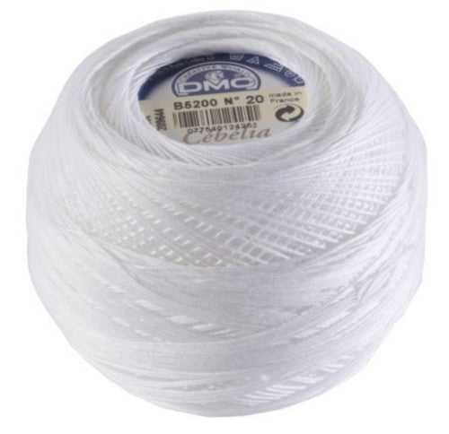 Cebelia Crochet Cotton Size 10 / B5200 Bright White