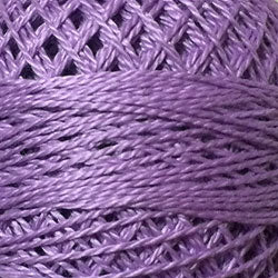 Valdani Solid Pearl Cotton Ball Size 12 - 109yd / 80 Lavender Medium