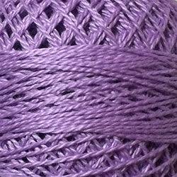 Valdani Solid Pearl Cotton Ball Size 5 - 46yd / 80 Lavender Medium