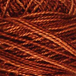 Valdani Variegated Pearl Cotton Ball Size 12 - 109yd / H201 Rust