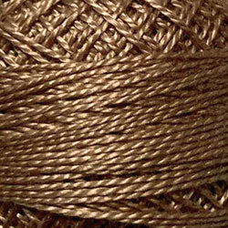 Valdani Solid Pearl Cotton Ball Size 8 - 73yd / 221 Taupe