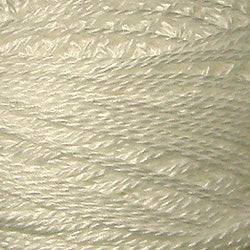 Valdani Solid Pearl Cotton Ball Size 8 - 73yd / 3 White