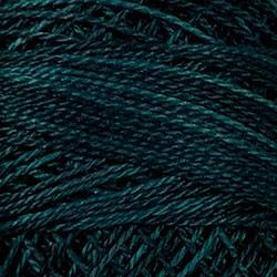 Valdani Variegated Pearl Cotton Ball Size 5 - 46yd / H203 Blackened Teal