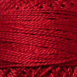 Valdani Solid Pearl Cotton Ball Size 12 - 109yd / 775 Turkey Red