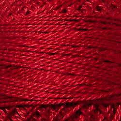 Valdani Solid Pearl Cotton Ball Size 5 - 46yd / 775 Turkey Red