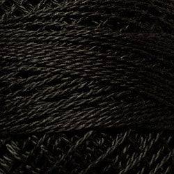 Valdani Solid Pearl Cotton Ball Size 12 - 109yd / 8123 Brown Black Dark