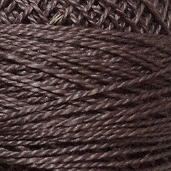 Valdani Solid Pearl Cotton Ball Size 12 - 109yd / 8103 Withered Mulberry Dark