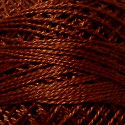 Valdani Solid Pearl Cotton Ball Size 12 - 109yd / 1643 Red Brown Medium