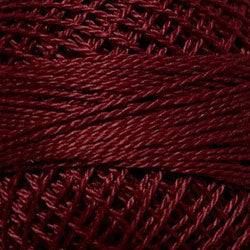 Valdani Solid Pearl Cotton Ball Size 5 - 46yd / 1334 Rusty Burgundy