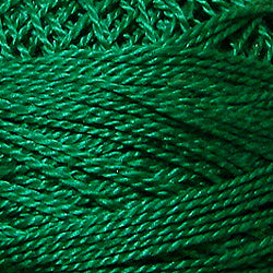 Valdani Solid Pearl Cotton Ball Size 12 - 109yd / 1252 Rich Green Dark