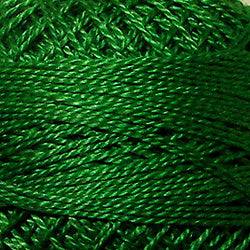 Valdani Solid Pearl Cotton Ball Size 12 - 109yd / 25 Christmas Green