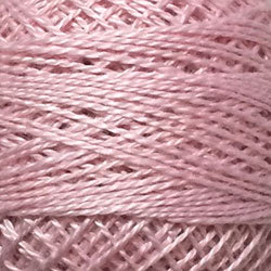 Valdani Solid Pearl Cotton Ball Size 5 - 46yd / 45 Baby Pink Light