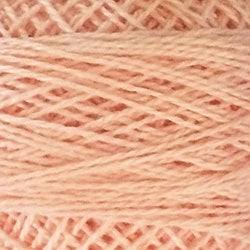 Valdani Solid Pearl Cotton Ball Size 12 - 109yd / 62 Peach Rose Light