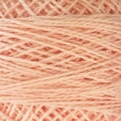 Valdani Solid Pearl Cotton Ball Size 8 - 73yd / 62 Peach Rose Light