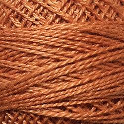 Valdani Solid Pearl Cotton Ball Size 12 - 109yd / 68 Golden Rust