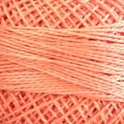 Valdani Solid Pearl Cotton Ball Size 12 - 109yd / 71 Peach Rose