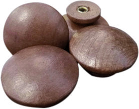 E-Z Stitch Value Wood Knobs - Set of 4 / EZ110-WAL Walnut Finish