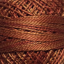 Valdani Variegated Pearl Cotton Ball Size 8 - 73yd / O506 Cinnamon Swirl