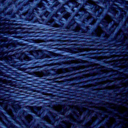 Valdani Variegated Pearl Cotton Ball Size 8 - 73yd / O515 Midnight Blue