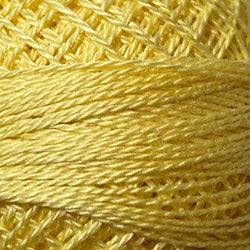 Valdani Solid Pearl Cotton Ball Size 8 - 73yd / 10 Lemon