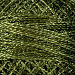 Valdani Variegated Pearl Cotton Ball Size 12 - 109yd / H202 Withered Green