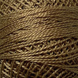 Valdani Solid Pearl Cotton Ball Size 5 - 46yd / 852 Antique Gold Medium