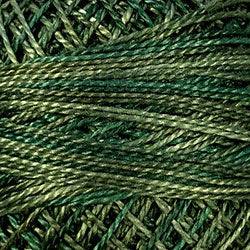 Valdani Variegated Pearl Cotton Ball Size 12 - 109yd / O526 Green Pastures