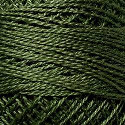 Valdani Solid Pearl Cotton Ball Size 12 - 109yd / 822 Olive Green Medium