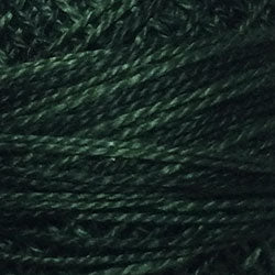 Valdani Variegated Pearl Cotton Ball Size 5 - 46yd / O41 Deep Forest Greens