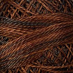 Valdani Variegated Pearl Cotton Ball Size 12 - 109yd / M90 Chocolate Brownies