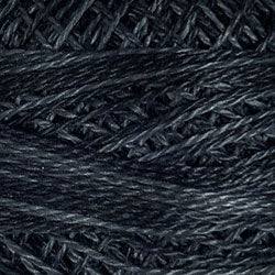 Valdani Variegated Pearl Cotton Ball Size 5 - 46yd / H211 Blue Black