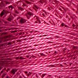 Valdani Variegated Pearl Cotton Ball Size 5 - 46yd / O522 Raspberry