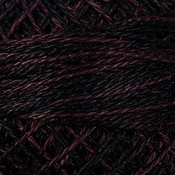 Valdani Variegated Pearl Cotton Ball Size 5 - 46yd / O524 Maroon Moss