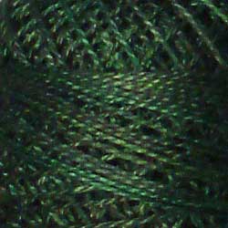 Valdani Variegated Pearl Cotton Ball Size 5 - 46yd / O539 Evergreens