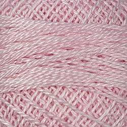 Valdani Variegated Pearl Cotton Ball Size 5 - 46yd / O557 Rose Suave