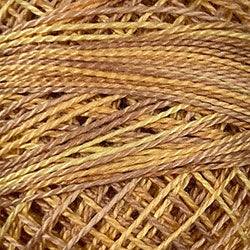 Valdani Variegated Pearl Cotton Ball Size 5 - 46yd / O581 Spun Wheat