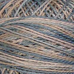 Valdani Variegated Pearl Cotton Ball Size 5 - 46yd / JP11 Heavenly Hue