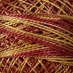 Valdani Variegated Pearl Cotton Ball Size 5 - 46yd / M37 Autumn test