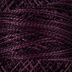 Valdani Variegated Pearl Cotton Ball Size 5 - 46yd / O86 Ripened Plum